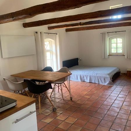 Studio Auf Denkmalgeschuetztem Dreiseithof In Hoefgen Bei Grimma Hofgen  Exterior foto
